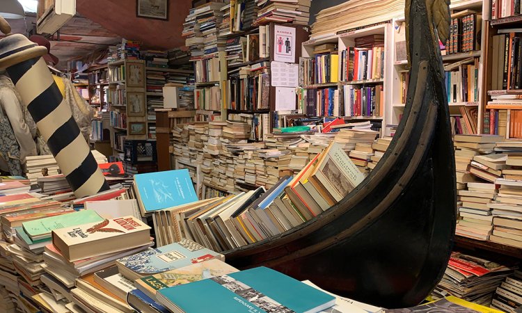 Acqua Alta bookstore in Venice